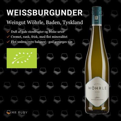 2019 Weissburgunder, Weingut Wöhrle, Baden, Tyskland